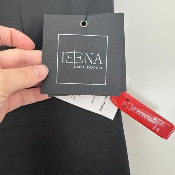 Mac Duggal | A12428 Charmeuse Rhinestone Strap Trumpet Gown Size 0 Ieena NWT - Picture 7 of 10